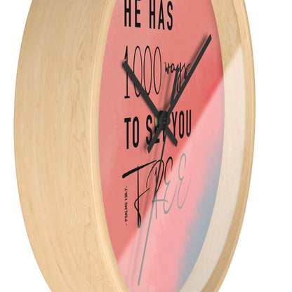 1,000 Ways Framed Wall Clock